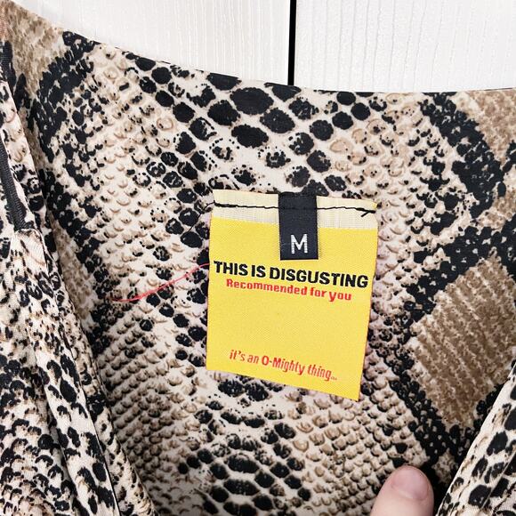 O-Mighty Snake Print Bodycon Mini Dress - Picture 3 of 4